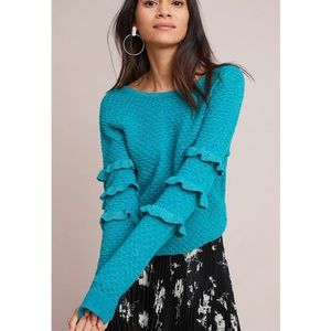 Anthropologie Seen Worn Kept Sweater Line Marked Through Tag Sz XS RUN…